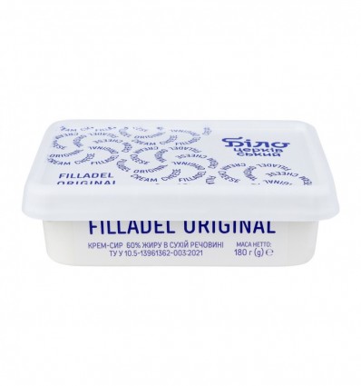 Крем-сыр Білоцерківський Filladel Original 60% 180г