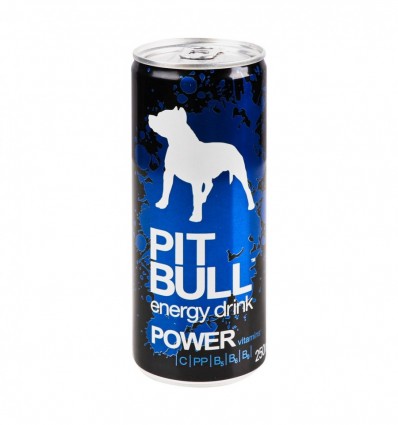 Напиток энергетический Pit Bull Power безалкогольный сильногазированный 24х250мл