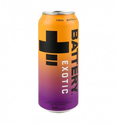 Напиток энергетический Exotic Battery безалкогольный сильногазированный 0.5л