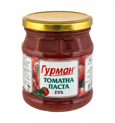 Паста Гурман томатна 25% 465г