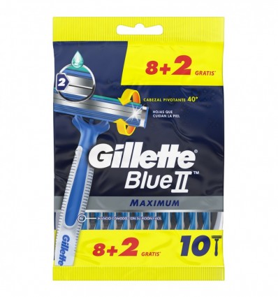 Станки для гоління одноразові Gillette Blue II Maximum 10шт/уп