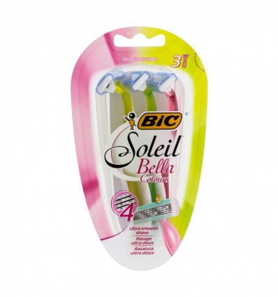 Станок для бритья BiC Bella Colours одноразовый 3шт/уп