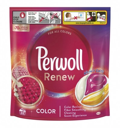 Капсули для прання Perwoll для кольорових речей 32шт