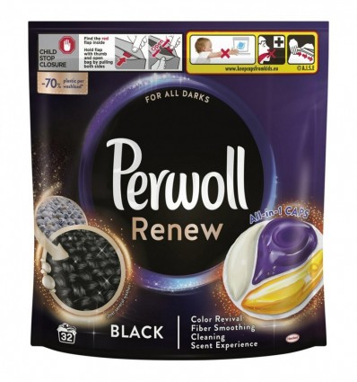 Капсули для прання Perwoll для темних та чорних речей 32шт