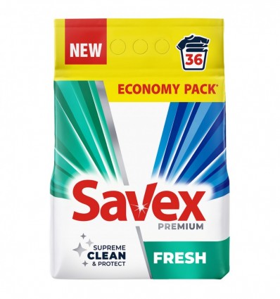 Пральний порошок Savex Premium Fresh 5,4 кг
