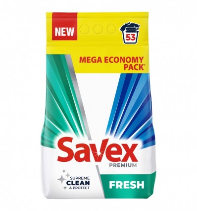 Пральний порошок Savex Premium Fresh 8 кг