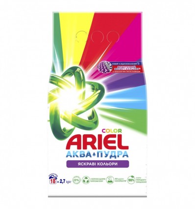 Пральний порошок Ariel Аква-Пудра Color 2.7кг