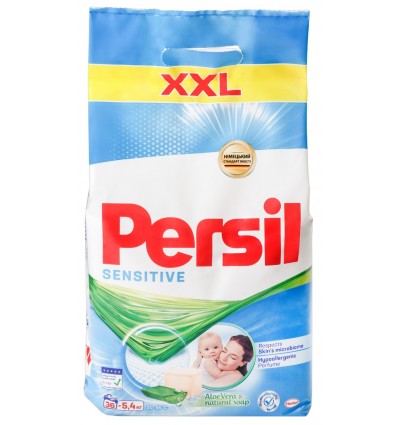 Стиральный порошок Persil Sensitive аромат Алоэ Вера 5,4кг