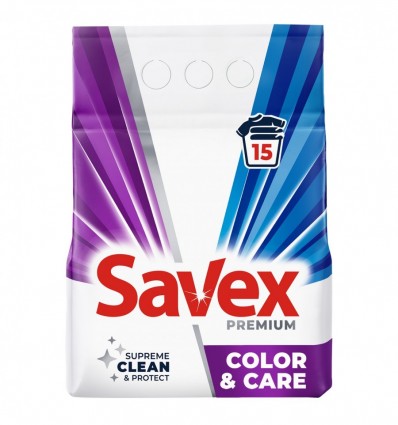 Стиральный порошок Savex Premium Color & Care 2,25 кг