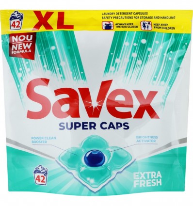 Капсулы для стирки Savex Extra Fresh 42 шт