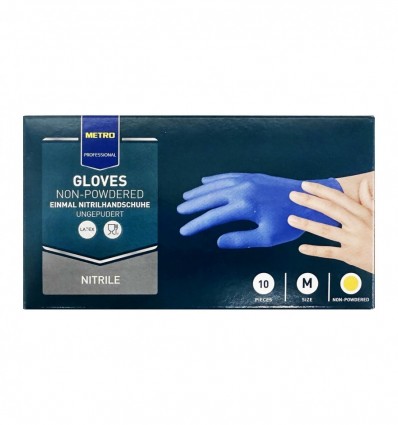 Перчатки Metro Professional нитриловые синие M 10шт/уп