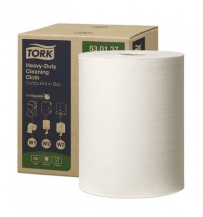 Tork 530137 Premium синтетический нетканый материал универсального использования 530, 106 м, белый