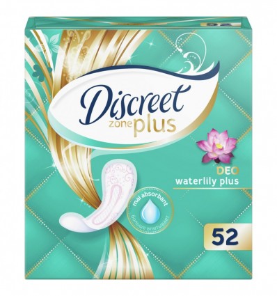 Прокладки щоденні Discreet ZonePlus Waterlily 52шт/уп