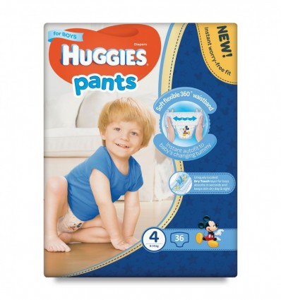 Подгузники-трусики Huggies Pants 4 для мальчиков 9-14кг 36шт
