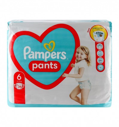 Підгузники-трусики Pampers Pants 6 для дітей 14-19кг 36шт/уп