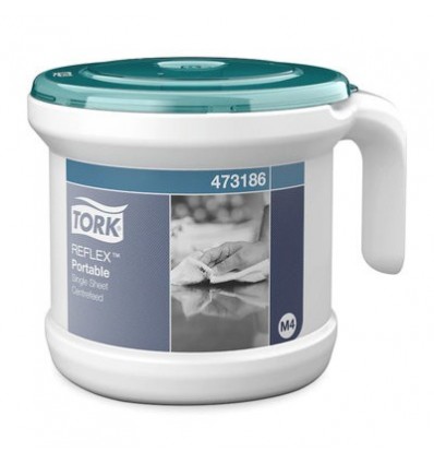 Tork 473186 Reflex переносной диспенсер для полотенец с центральной вытяжкой, белый