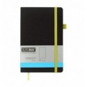 Книга записная BUROMAX CONCEPT 125х195, 96 л., точка, обл. иск. кожа , желтая ( BM.291362-08 )