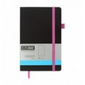 Книга записна BUROMAX CONCEPT 125х195, 96 аркушів, крапка, обкладинка штучна шкіра, рожева ( BM.2913