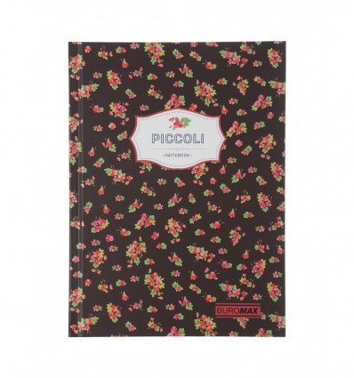 Записная книга PICCOLI, А5, 80 л., клетка, интегральная обложка, коричневый