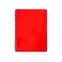 Тетрадь для заметок BUROMAX GLOSS, А6, 80 листов, клетка, пластиковая обложка, красный