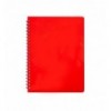 Зошит для нотаток BUROMAX GLOSS, А6, 80 арк., клітинка, пласт. обкл., червоний ( BM.24652151-05 )