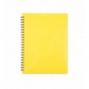 Тетрадь для заметок BUROMAX GLOSS, А6, 80 л., клетка, пласт. обл., желтый ( BM.24652151-08 )