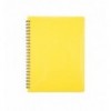 Тетрадь для заметок BUROMAX GLOSS, А6, 80 л., клетка, пласт. обл., желтый ( BM.24652151-08 )