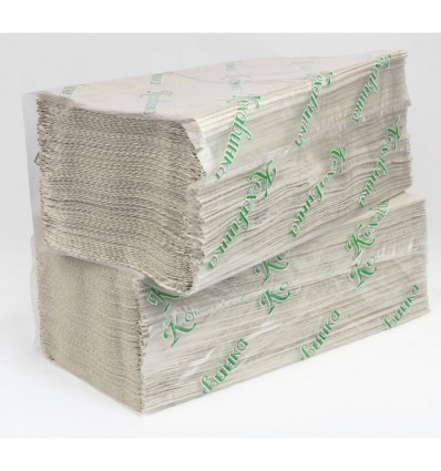 Полотенца бумажные КОХАВИНКА макулатурные V-образные , 23х25 см, 170 листов, серые