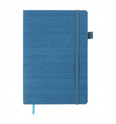 Блокнот деловой COLOR TUNES А5, 96л, линия, обл. иск. кожа , синий ( BM.295200-02 )