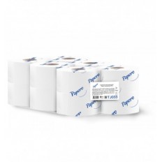 Бумага туалетная целлюлозная "Джамбо" 90м, на гильзе, 2-х слойная, белый