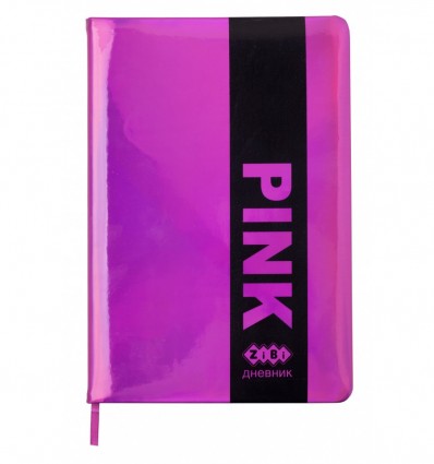 Школьный дневник Kids line PINK, В5, твердый переплет, искуственная кожа, розовий