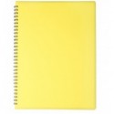 Тетрадь для заметок BUROMAX GLOSS, А4, 80 листов, клетка, пластиковая обложка, желтая