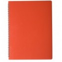 Зошит для нотаток BUROMAX GLOSS, А4, 80 арк., клітинка, пласт. обкл., червоний ( BM.24452151-05 )