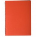 Зошит для нотаток BUROMAX GLOSS, А4, 80 аркушів, клітинка, пластикова обкладинка, червоний