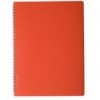 Тетрадь для заметок BUROMAX GLOSS, А4, 80 листов, клетка, пластиковая обложка, красная