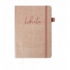Блокнот деловой LIBRETA А5, 96л, клеточка, обл. иск. кожа , бежевый ( BM.295117-28 )