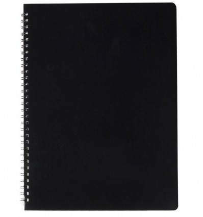 Тетрадь для заметок BUROMAX GLOSS, А4, 80 л., клетка, пласт. обл., черная ( BM.24452151-01 )
