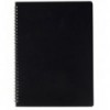 Тетрадь для заметок BUROMAX GLOSS, А4, 80 л., клетка, пласт. обл., черная ( BM.24452151-01 )