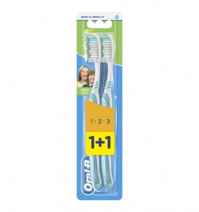 Зубная щетка Oral-B Natural Fresh Medium 40 2шт/уп