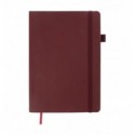Блокнот діловий BRIEF А5, 96арк,в крапку, обкл. шт. шкіра , бордовий ( BM.295304-13 )