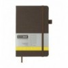Книга записна BUROMAX TWEED 125х195, 96 аркушів, клітинка, обкладинка штучна шкіра, сіра ( BM.291163