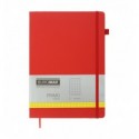 Книга записна BUROMAX PRIMO 190х250, 96 аркушів, клітинка, обкладинка штучна шкіра, бордова ( BM.292
