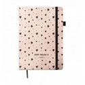 Блокнот деловой RELAX А5, 96л, чистый, обл. иск. кожа , розовое золото ( BM.295001-10 )