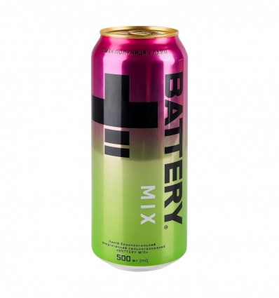 Напиток энергетический Mix Battery безалкогольный сильногазированный 0.5л.