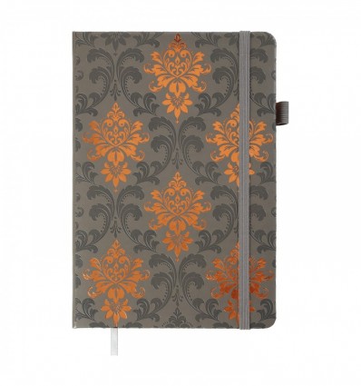 Блокнот діловий ROYAL А5, 96арк, клітинка, обкл. шт. шкіра , сірий ( BM.295125-09 )