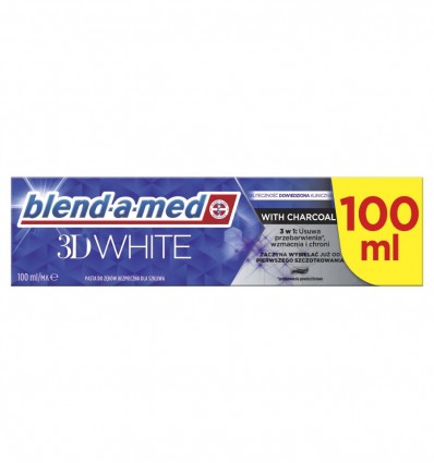 Зубна паста Blend-a-Med 3D White With Charcoal 100мл