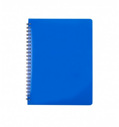 Тетрадь для заметок BUROMAX GLOSS, А6, 80 л., клетка, пласт. обл., синий ( BM.24652151-02 )