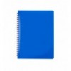 Зошит для нотаток BUROMAX GLOSS, А6, 80 аркушів, клітинка, пластикова обкладинка, синій