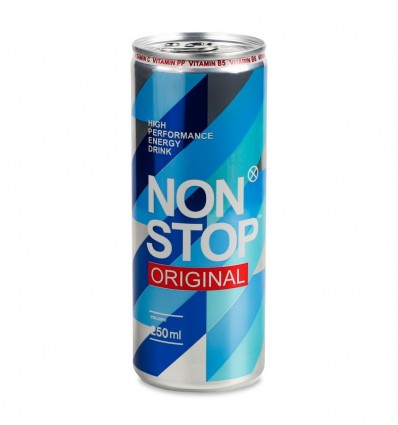 Напій енергетичний Non Stop Original безалкогольний сильногазований 24х250мл