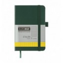 Книга записна BUROMAX ETALON 95х140, 96 аркушів, клітинка, обкладинка штучна шкіра, зелена ( BM.2961